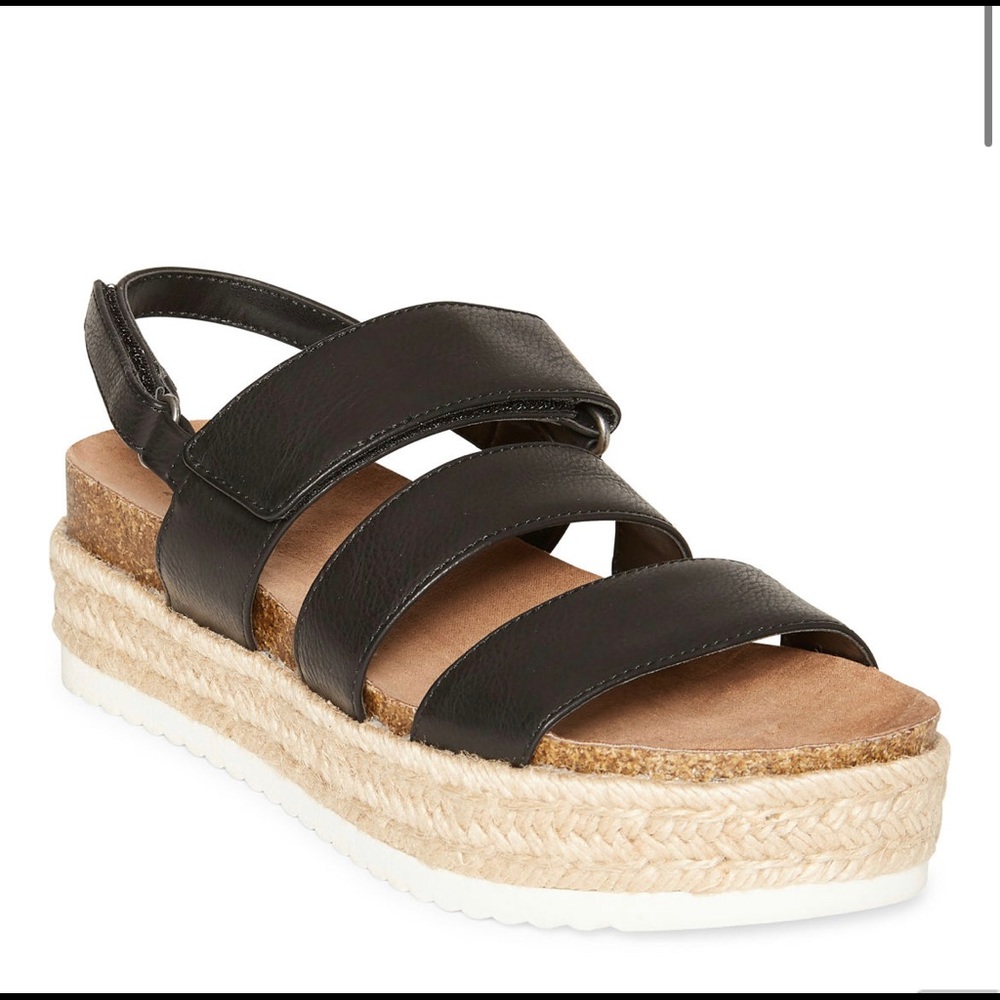 a.n.a Womens Carmine Wedge Sandals Size 11